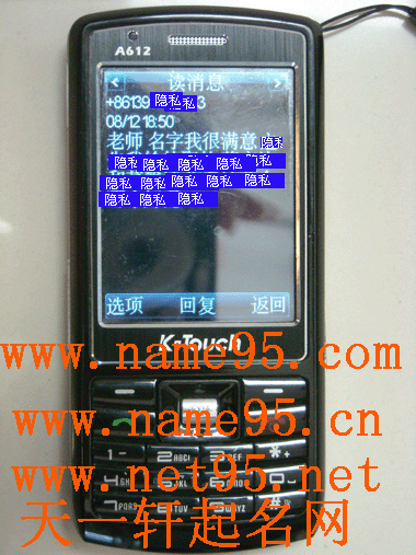 南京客户对起名方案很满意